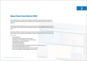Documentation - Client Stock Matrix